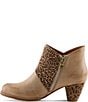 L'Artiste Herekitty Leopard Print Leather Booties - Image 5