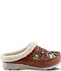 L'ARTISTE Honestela Embossed Leather Sherpa Lined Clogs - Image 2