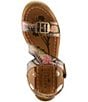 L'ARTISTE Jess Floral Embossed Leather Platform Block Heel Sandals - Image 6