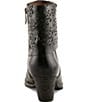 L'ARTISTE Kissofarose Floral Laser Cut Fold Over Leather Booties - Image 5