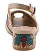 L'ARTISTE Streetpeep Hand-Painted Laser Cut Leather Peep Toe Slingback Pumps - Image 3