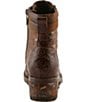L'ARTISTE Whitefish Leather Embossed Mix Block Heel Booties - Image 3