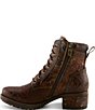 L'ARTISTE Whitefish Leather Embossed Mix Block Heel Booties - Image 5