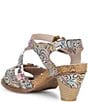 L'ARTSITE Shesfab Embossed Floral Leather Sandals - Image 3