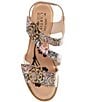 L'ARTSITE Shesfab Embossed Floral Leather Sandals - Image 5