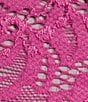 Color:Pink - Image 3 - Last Dance Lace Halter Deep V-Neck Scallop Trim Bralette