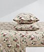 Color:Beige - Image 2 - 200-Thread Count Ashfield Floral Printed Pattern Cotton Percale Sheet Set