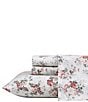Laura Ashley 200-Thread Count Ashfield Floral Printed Pattern Cotton Percale Sheet Set, Color:Pink - Image 2