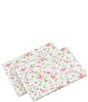 Color:Pink/Green - Image 4 - 200-Thread Count Norella Pink Cotton Percale Sheet Sheet