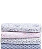 Color:Periwinkle/Sage - Image 6 - 300-Thread Count Bramble Vine Green Cotton Sateen Sheet Set