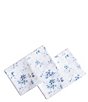 Laura Ashley 300-Thread Count Garden Muse Sheet Set, Color:Blue Cashmere/White - Image 4