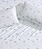 Laura Ashley 300-Thread Count Garden Muse Sheet Set, Color:Blue Cashmere/White - Image 5