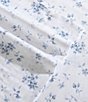 Laura Ashley 300-Thread Count Garden Muse Sheet Set, Color:Blue Cashmere/White - Image 7