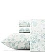 Color:Pastel Blue/White - Image 1 - 300-Thread Count Garden Palace Sheet Set