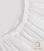 Color:White - Image 4 - 400-Thread Count White Cotton Percale Solid Sheet Set