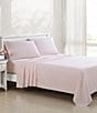 Laura Ashley 800-Thread Count Solid Sateen Sheet Set, Color:Pastel Pink - Image 1