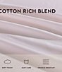 Laura Ashley 800-Thread Count Solid Sateen Sheet Set, Color:Pastel Pink - Image 8