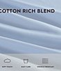 Laura Ashley 800-Thread Count Solid Sateen Sheet Set, Color:Pastel Blue - Image 8