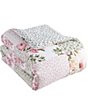 Laura Ashley Ailyn Patchwork Floral Comforter and Pillow Set, Color:Pink Rose - Image 9