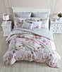 Color:Pink Rose - Image 2 - Ailyn Patchwork Floral Comforter and Pillow Set