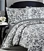 Color:Black/White - Image 4 - Amberley Floral Quilt Mini Set