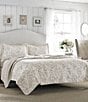 Color:Biscuit - Image 1 - Amberley Floral Toile Quilt Mini Set