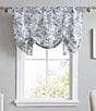 Color:Shadow Grey - Image 1 - Annalise Floral Tie Up Designer Window Valance