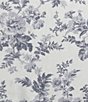 Color:Shadow Grey - Image 3 - Annalise Floral Grey Tier Ruffled Window Valance