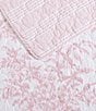 Color:Pink - Image 5 - Bedford Pink Floral Cotton Reversible Quilt Mini Set