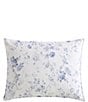 Color:Blue/White - Image 2 - Belinda Blue Cottage Rose Print Booms Reversible Comforter Mini Set