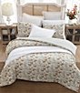 Color:Beige - Image 3 - Bramble Floral Cotton Reversible Comforter Mini Set