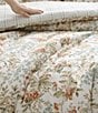 Color:Beige - Image 4 - Bramble Floral Cotton Reversible Comforter Mini Set