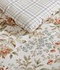 Color:Beige - Image 5 - Bramble Floral Cotton Reversible Comforter Mini Set