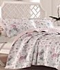 Color:Pink/Grey - Image 2 - Breezy Floral Quilt Mini Set