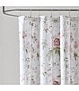 Color:Pink/Pale Green - Image 1 - Breezy Floral Shower Curtain