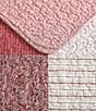 Color:Red - Image 5 - Celina Patchwork Cotton Reversible Quilt Mini Set