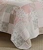Color:Pink/Sage - Image 5 - Celina Patchwork Quilt Mini Set