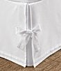 Color:White - Image 2 - Corner Ties Tailored Bed Skirt