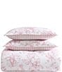 Color:Mauve Pink - Image 2 - Delphine Oversized Floral Blooms Cotton Reversible Comforter Mini Set