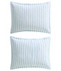 Laura Ashley Dilly Dally Stripe Reversible Cotton Comforter Mini Set - Image 4