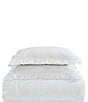 Color:White - Image 2 - Eyelet Ruffle Microfiber Embroidered Trimmed Comforter Mini Set