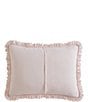 Color:Pink - Image 4 - Hailee Embroidered Dot Pink Ruffled Quilt Mini Set