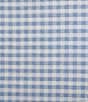 Color:Light Blue - Image 4 - Hedy Gingham Tailored Bed Skirt