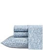 Laura Ashley Heirloom Ditzy Blue Cotton Percale Sheet Set, Color:Blue Cashmere - Image 2