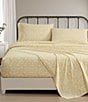 Laura Ashley Heirloom Ditzy Blue Cotton Percale Sheet Set - Image 1