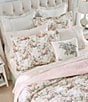 Color:Pink - Image 3 - Joyce Floral Reversible Quilt Mini Set