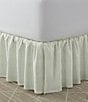 Color:Sage Green - Image 4 - LA Classics Ticking Stripe Ruffled Bed Skirt