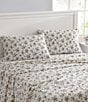 Laura Ashley Le Fleur Cotton Flannel Sheet Set, Color:Orange/Multi - Image 1