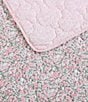 Color:Pink - Image 4 - Loveston Ditsy Floral Cotton Reversible Quilt Mini Set