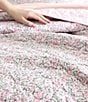 Color:Pink - Image 5 - Loveston Ditsy Floral Cotton Reversible Quilt Mini Set
